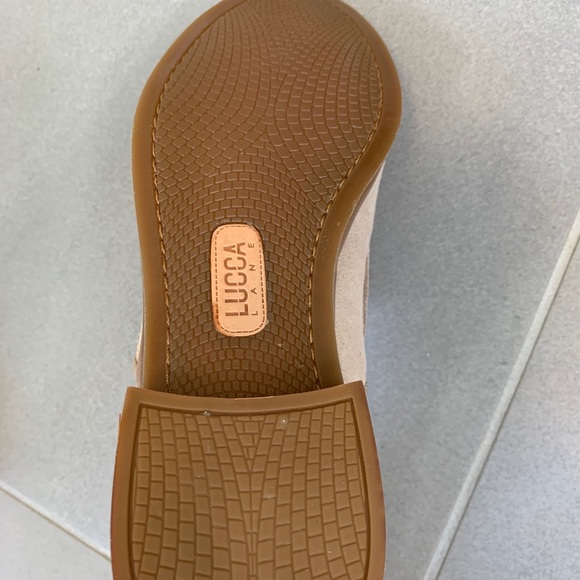 Lucca Lane Lamb Beige Tabby Loafers Slip On Shoes - Picture 9 of 10